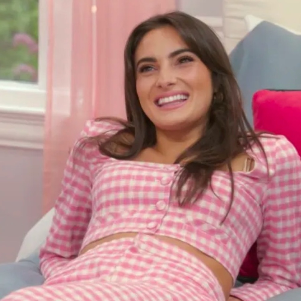 Pink Gingham Crop Top As Seen On Paige DeSorbo